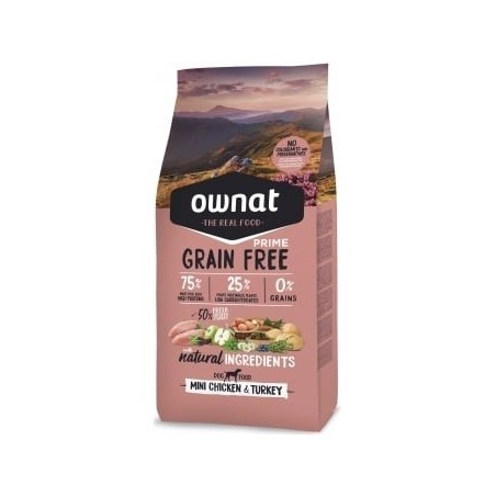 Ownat Grain Free Mini Chicken (le lot de 4 x 3kg soit 12kg)