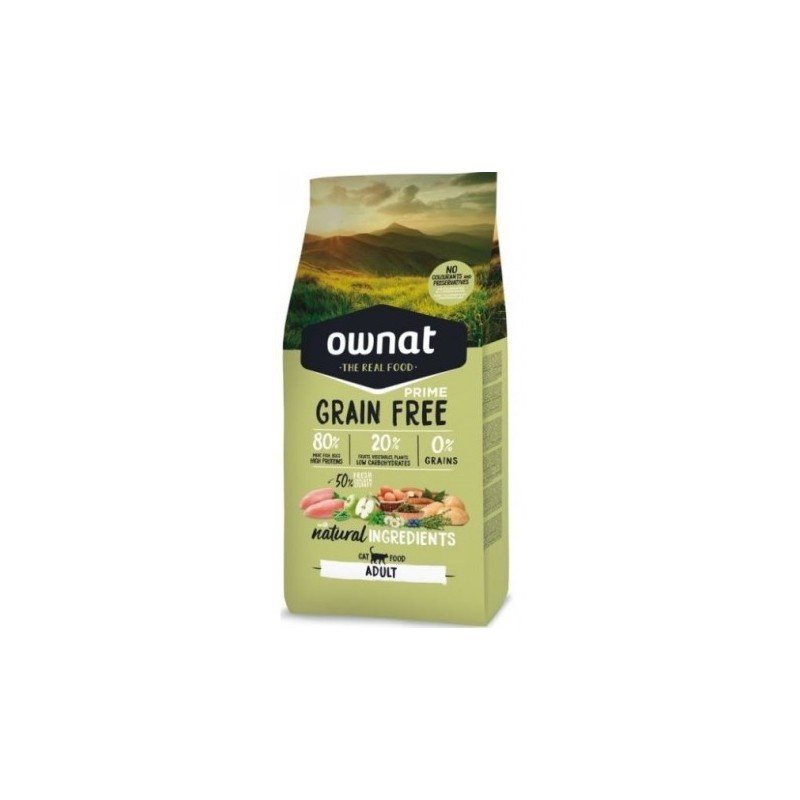 Ownat Chat Adult Grain free (sac de 3kg ou 8kg)