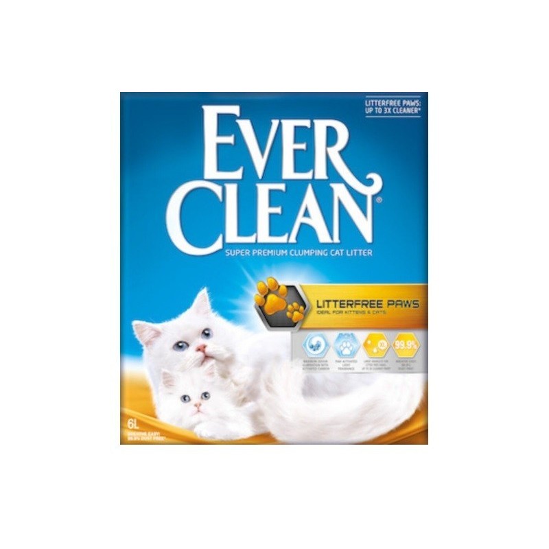 Litière Everclean Poils longs/chatons 6L