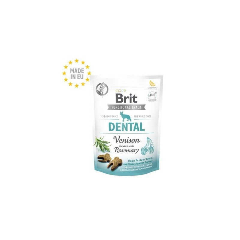 Brit Snack Functional Dental Chevreuil et Romarin 150GR