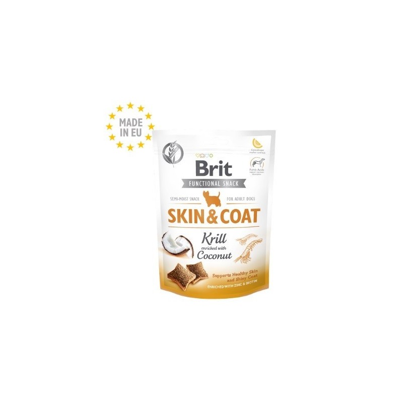 Brit Snack Functional Skin & Coat Krill et Noix de coco 150GR