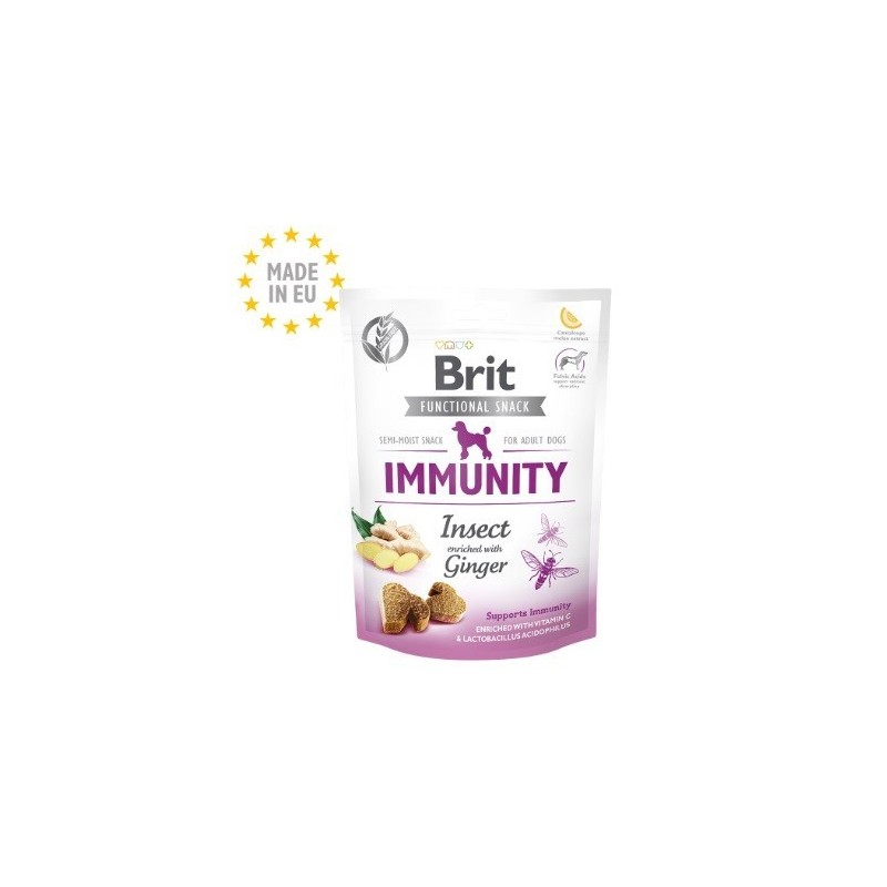 Brit Snack Functional Immunity Insectes et Gingembre 150GR