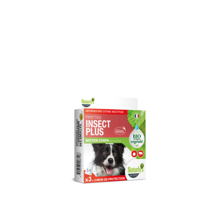 Pipette antiparasitaire Chien Moyen (15à 30kg) Naturlys