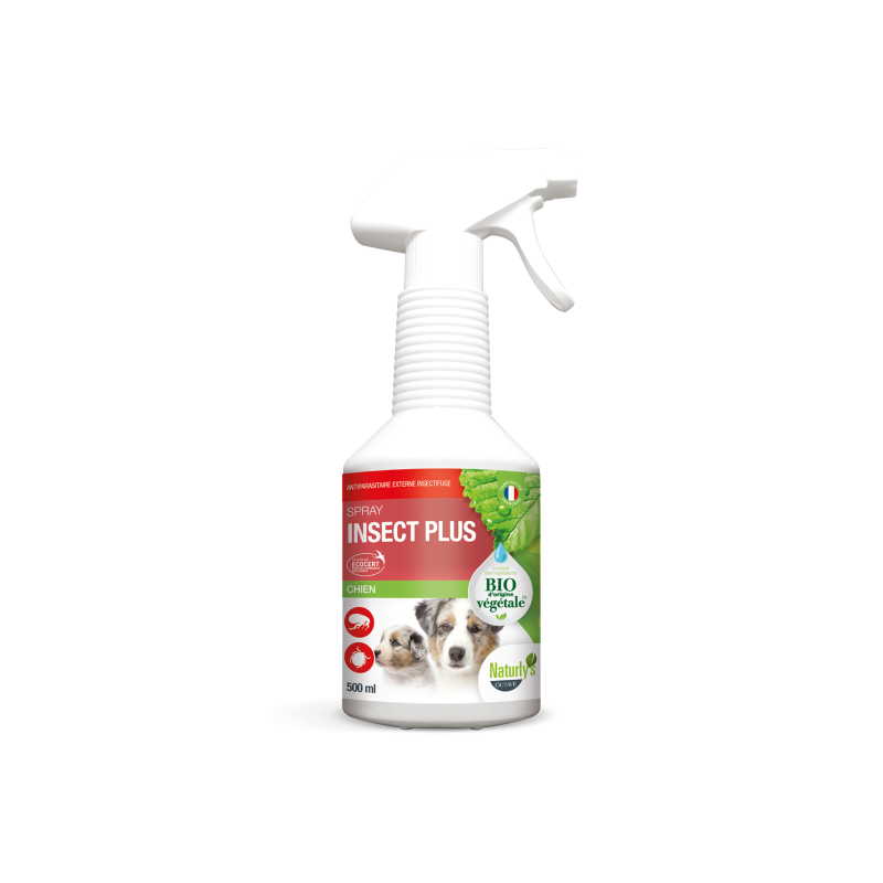 Spray antiparasitaire chiens Insect Naturlys