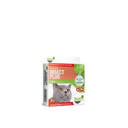 Collier Insect Plus anti tiques et puces pour chat Naturlys