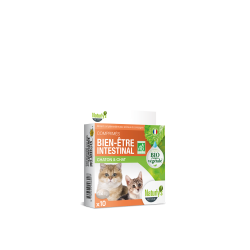 Comprimés Bien être intestinal Chat Naturlys 10 comprimés