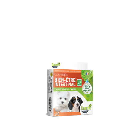 Comprimés Bien être intestinal Chien Naturlys 10 comprimés