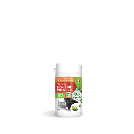 Poudre Bien être intestinal Chien et Chat Naturlys 40g