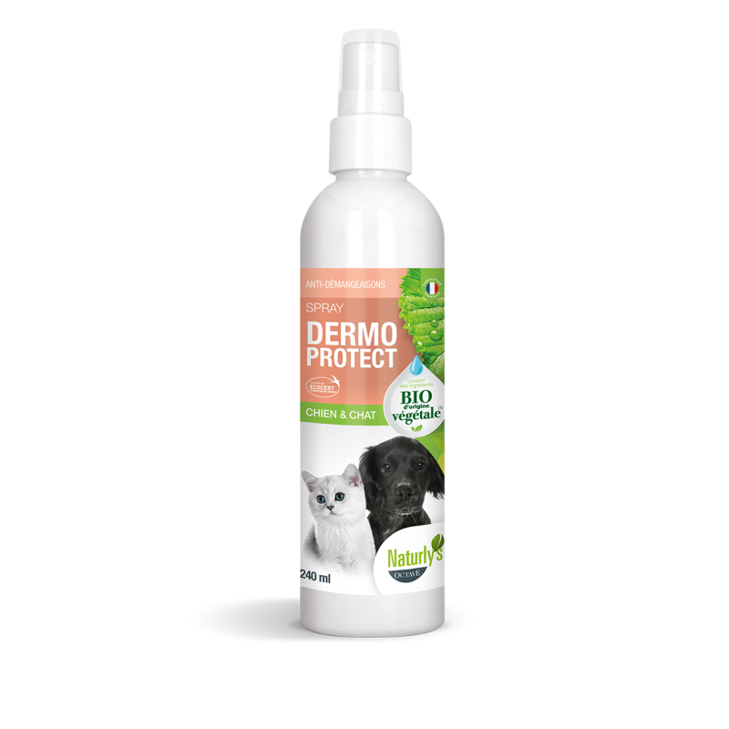 Spray Dermo Protect Anti Demangeaisons-Irritations Chien et Chat Bio Naturlys 240ml